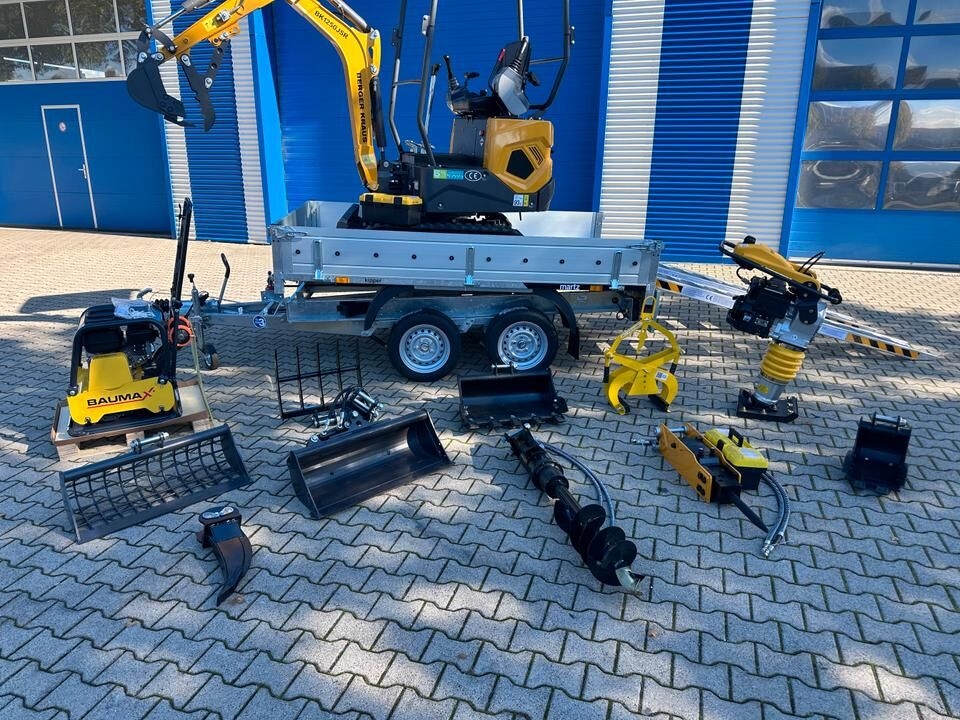 Minibagger Minibagger BK1250JSR + Kippanhänger + Rüttelplatte + Stampfer + Rampen + Zubehör *INKL.19% MWST* BERGER KRAUS*KUBOTA*SOFORT!*- Photo 3