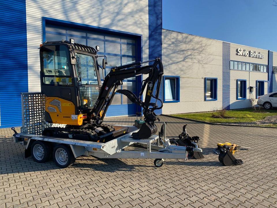 Minibagger Vermietung / Minibagger 2-Tonnen inkl. Anhänger / Wochenende / Kabine / Verstellfahrwerk / Schwenkarm / Anbaugeräte/ Vermietung / Minibagger 2-Tonnen inkl. Anhänger / Wochenende / Kabine / Verstellfahrwerk / Schwenkarm / Anbaugeräte/- Photo 2
