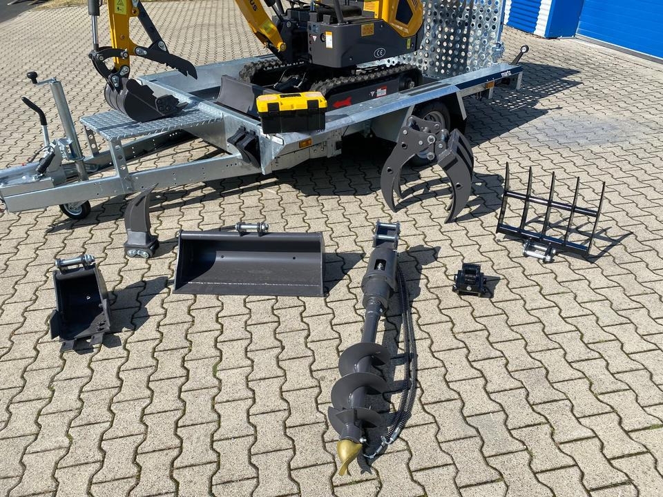 Minibagger Minibagger BK1000JSR + Tieflader + Zubehör *HERBSTAKTION*INKL.19% MWST*BERGER KRAUS*VERSTELLFAHRWERK* Minibagger BK1000JSR + Tieflader + Zubehör *HERBSTAKTION*INKL.19% MWST*BERGER KRAUS*VERSTELLFAHRWERK*- Photo 2