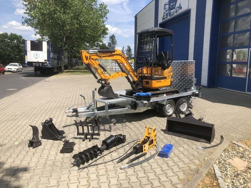 Mini excavator Minibagger BK1700JS +Tieflader +Zubehör *INKL.19% MWST*BERGER KRAUS*KUBOTA*JOYST*SOFORT! Minibagger BK1700JS +Tieflader +Zubehör *INKL.19% MWST*BERGER KRAUS*KUBOTA*JOYST*SOFORT!- Photo 2