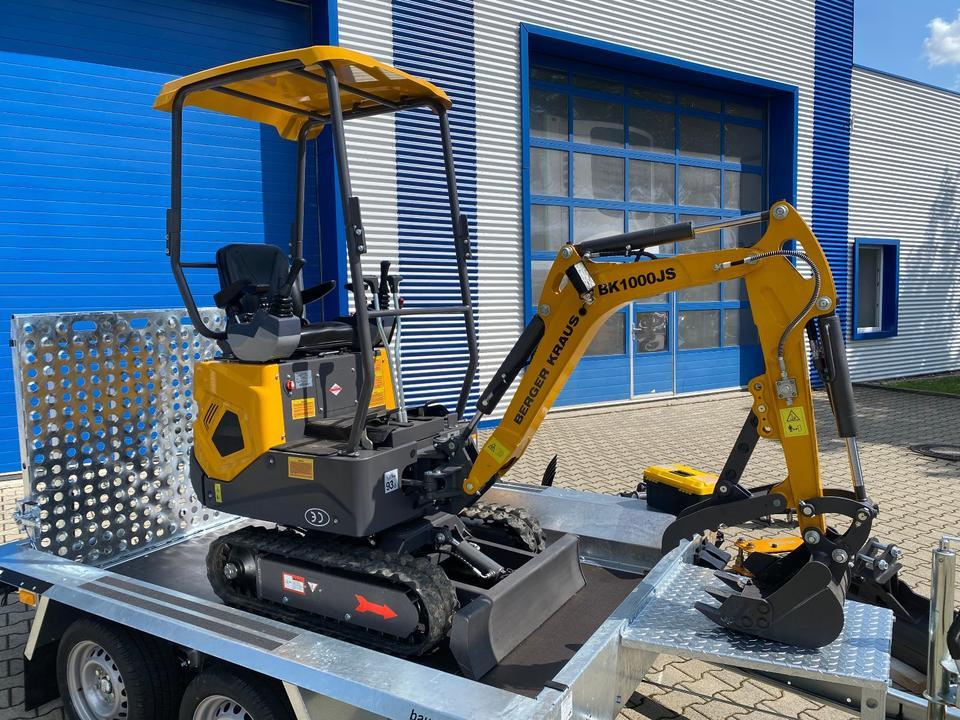 Minibagger Minibagger BK1000JS + Tieflader + Zubehör *HERBSTAKTION*INKL.19% MWST*BERGER KRAUS*SOFORT!* Minibagger BK1000JS + Tieflader + Zubehör *HERBSTAKTION*INKL.19% MWST*BERGER KRAUS*SOFORT!*- Photo 8