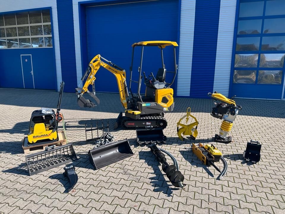 Minibagger Minibagger BK1250JSR + Rüttelplatte + Stampfer + Großes Zubehörpaket *INKL.19% MWST*BERGER KRAUS*KUBOTA*VERSTELLFAHRWERK*SOFORT!*- Photo 2