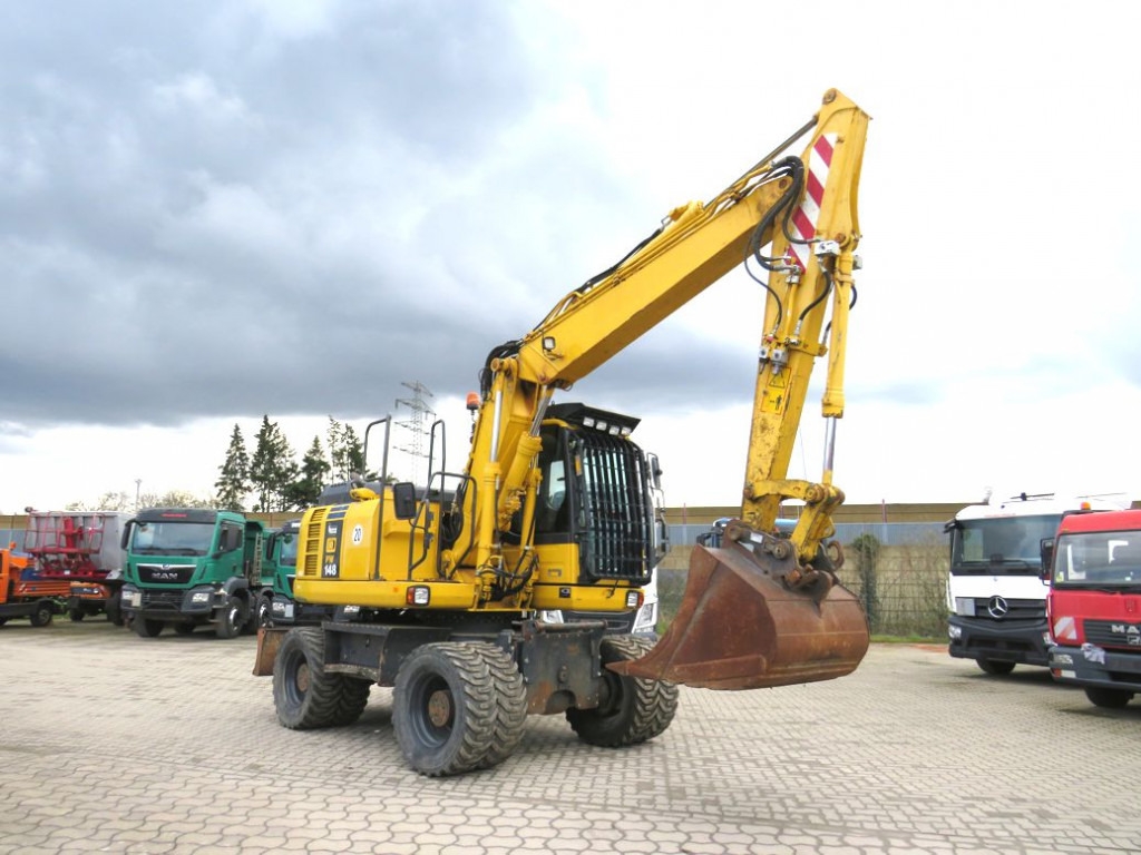 Pelle sur pneus KOMATSU HANOMAG Mobilbagger Bagger PW 148 - 8 6.824h Deutsch top KOMATSU HANOMAG Mobilbagger Bagger PW 148 - 8 6.824h Deutsch top- Photo 2