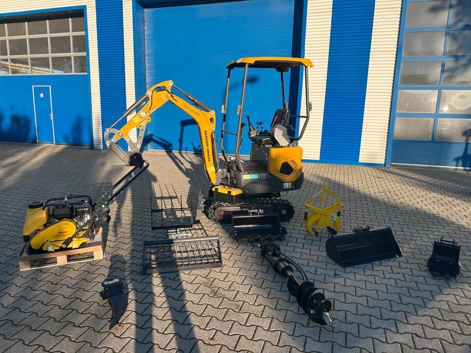 Minibagger Minibagger BK1250JSR + Rüttelplatte + Kleines Zubehörpaket *INKL.19% MWST*BERGER KRAUS*KUBOTA*VERSTELLFAHRWERK*SOFORT!*- Photo 2