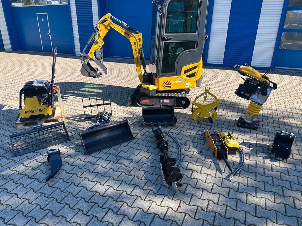 Minibagger Minibagger BK1000KJSR + Rüttelplatte + Stampfer + Großes Zubehörpaket *INKL.19% MWST*BERGER KRAUS*VERSTELLFAHRWERK*SOFORT!*- Photo 3