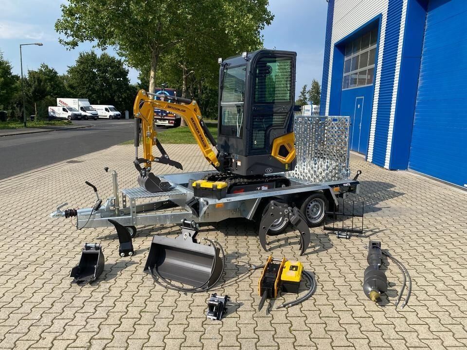 Mini pelle Minibagger BK1250KJSR + Tieflader + Zubehör *INKL.19% MWST*BERGER KRAUS*VERSTELLFAHRWERK* KUBOTA*SOFORT!* Minibagger BK1250KJSR + Tieflader + Zubehör *INKL.19% MWST*BERGER KRAUS*VERSTELLFAHRWERK* KUBOTA*SOFORT!*- Photo 2