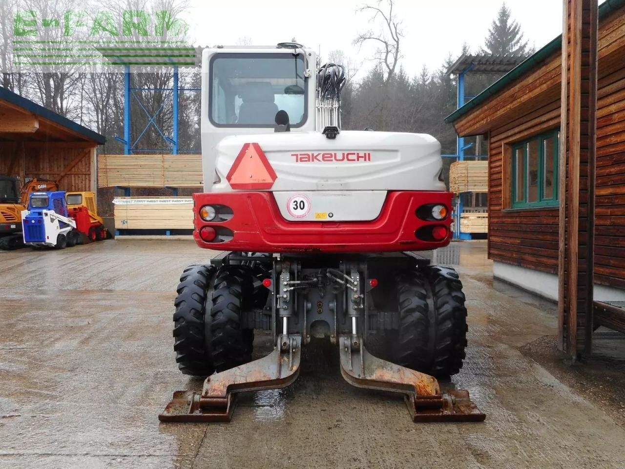 Mobilbagger Takeuchi tb295w mit vollausstattung u. 3 löffel ( zentra- Photo 3