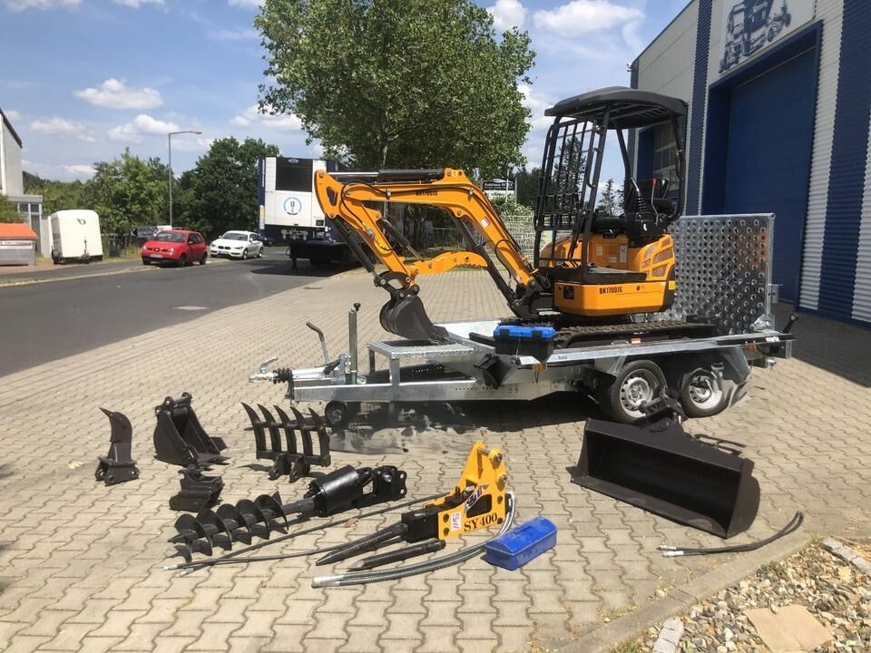 Mini excavator Minibagger BK1700JS +Tieflader +Zubehör *INKL.19% MWST*BERGER KRAUS*KUBOTA*JOYST*SOFORT! Minibagger BK1700JS +Tieflader +Zubehör *INKL.19% MWST*BERGER KRAUS*KUBOTA*JOYST*SOFORT!- Photo 3