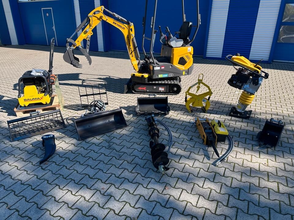 Mini excavator Minibagger BK1000JS + Rüttelplatte + Stampfer + Großes Zubehörpaket *INKL.19% MWST*BERGER KRAUS* SCHWENKARM*SOFORT!*- Photo 3