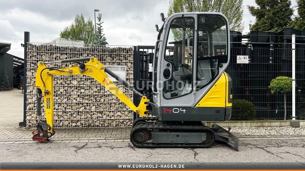 Minigraafmachine Wacker Neuson 1404 Minibagger, Schnellwechsler MS01, Knickmatik- Photo 3
