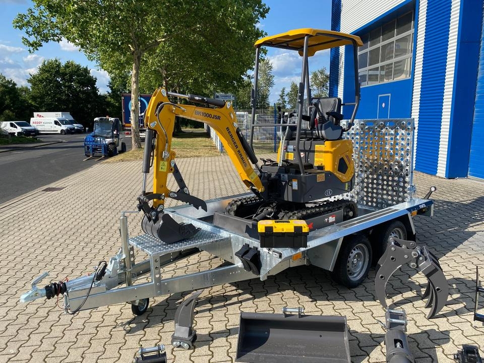 Minibagger Minibagger BK1000JSR + Tieflader + Zubehör *HERBSTAKTION*INKL.19% MWST*BERGER KRAUS*VERSTELLFAHRWERK* SOFORT!* Minibagger BK1000JSR + Tieflader + Zubehör *HERBSTAKTION*INKL.19% MWST*BERGER KRAUS*VERSTELLFAHRWERK* SOFORT!*- Photo 3