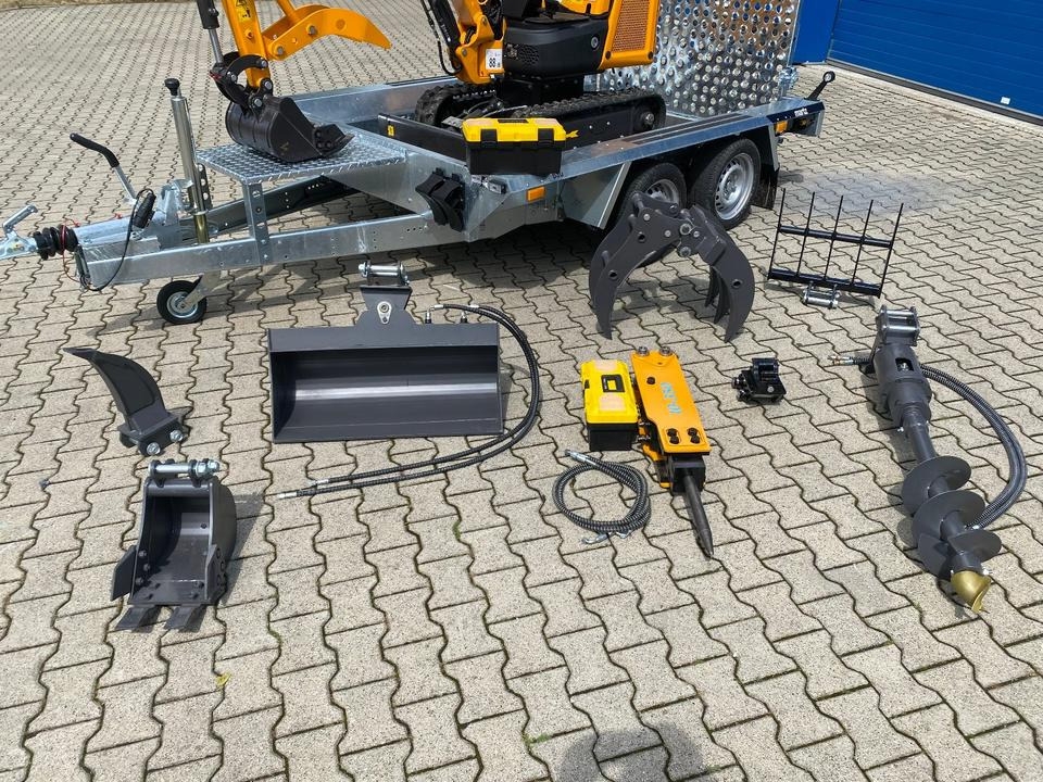 Mini pelle Minibagger BK1300JSR + Tieflader + Zubehör *INKL.19% MWST*BERGER KRAUS*VERSTELLFAHRWERK* KUBOTA*SOFORT!* Minibagger BK1300JSR + Tieflader + Zubehör *INKL.19% MWST*BERGER KRAUS*VERSTELLFAHRWERK* KUBOTA*SOFORT!*- Photo 2