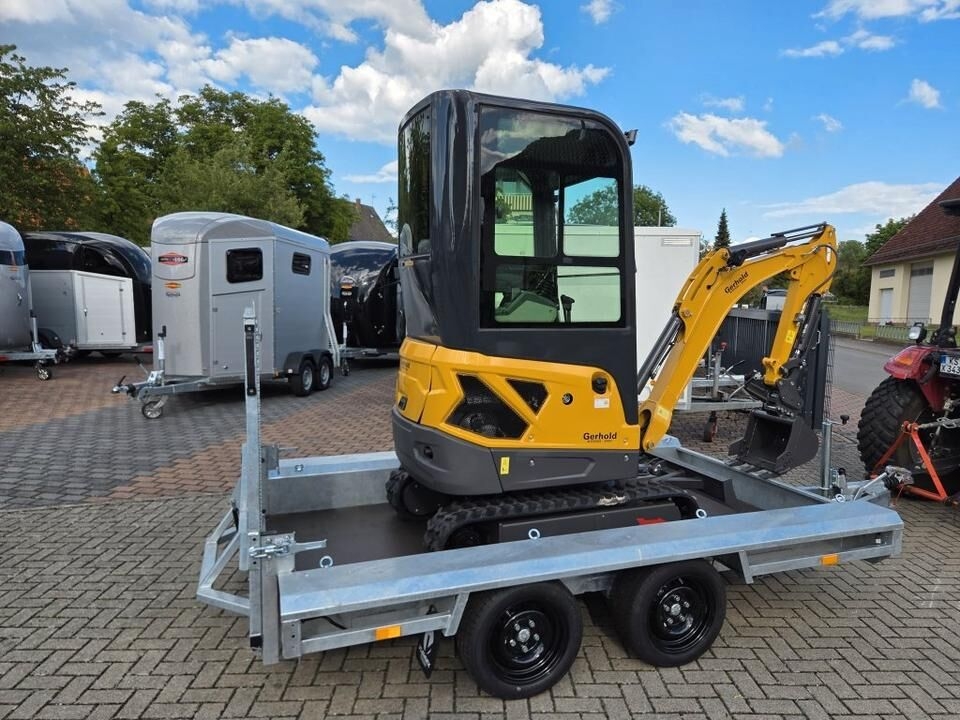 Minibagger Minibagger 1,8t Schnellwechsler Löffelpaket Kabine Anhänger Minibagger 1,8t Schnellwechsler Löffelpaket Kabine Anhänger- Photo 2