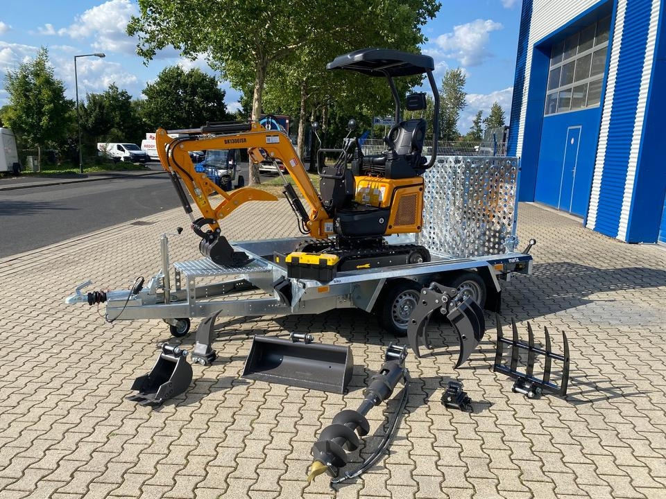 Minibagger Minibagger BK1300JSR + Tieflader + Zubehör *INKL.19% MWST*BERGER KRAUS*VERSTELLFAHRWERK* KUBOTA*SOFORT!* Minibagger BK1300JSR + Tieflader + Zubehör *INKL.19% MWST*BERGER KRAUS*VERSTELLFAHRWERK* KUBOTA*SOFORT!*- Photo 2