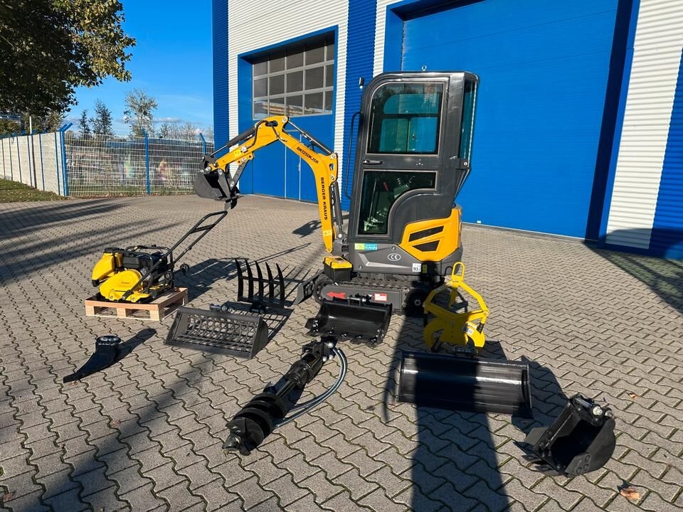 Mini pelle Minibagger BK1250KJSR + Rüttelplatte + Kleines Zubehörpaket *INKL.19% MWST*BERGER KRAUS*KUBOTA*VERSTELLFAHRWERK*SOFORT!*- Photo 2