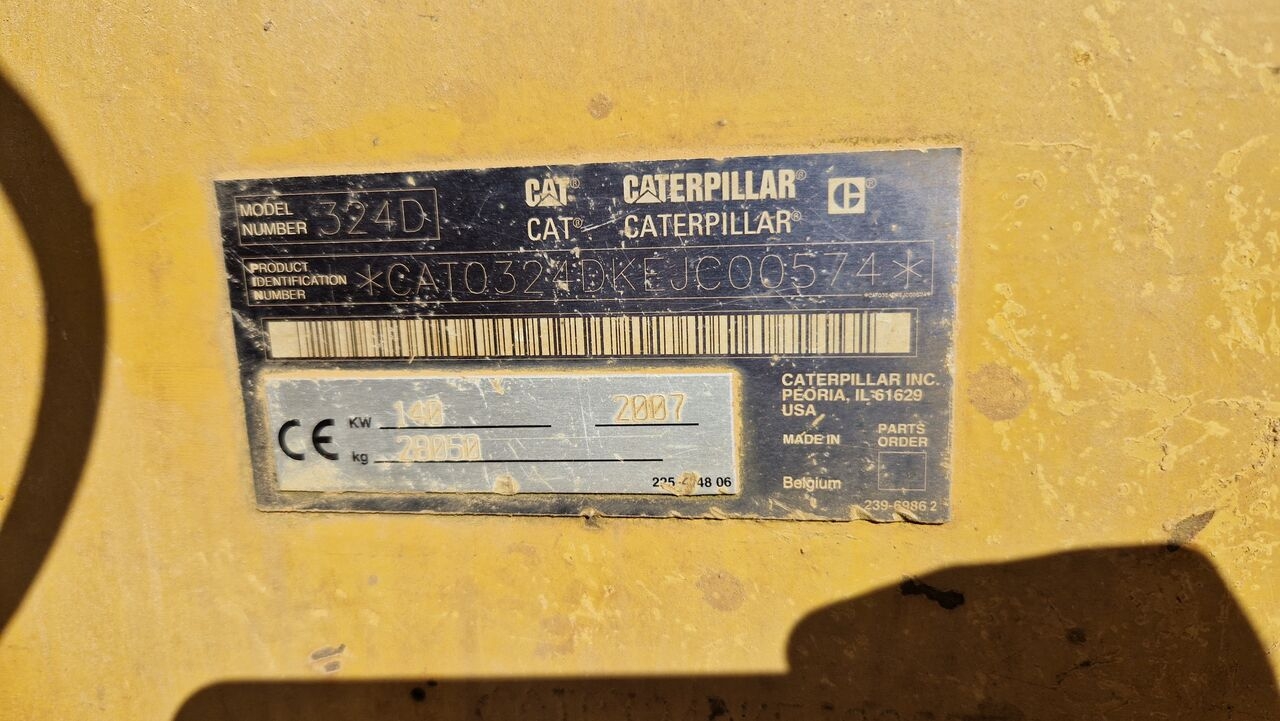 Crawler excavator CAT 324 D Schnellwechsler Hammervorrichtung 8016h 320 325 330- Photo 3