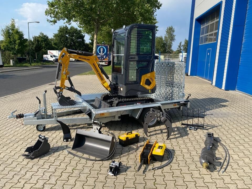 Mini pelle Minibagger BK1250KJSR + Tieflader + Zubehör *INKL.19% MWST*BERGER KRAUS*VERSTELLFAHRWERK* KUBOTA*SOFORT!* Minibagger BK1250KJSR + Tieflader + Zubehör *INKL.19% MWST*BERGER KRAUS*VERSTELLFAHRWERK* KUBOTA*SOFORT!*- Photo 2