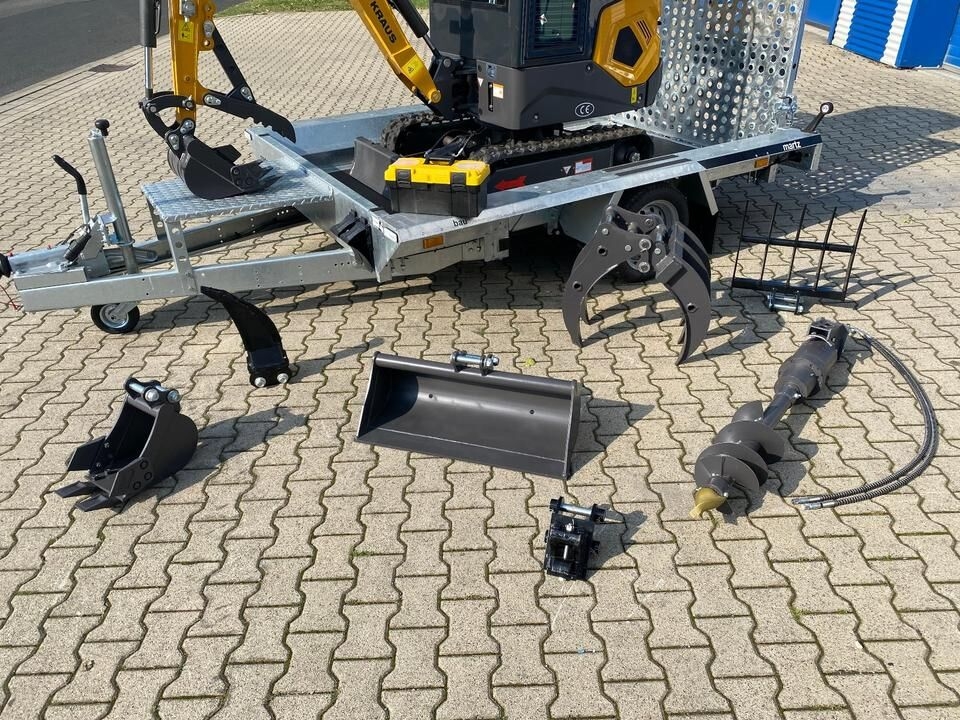 Mini pelle Minibagger BK1250KJSR + Tieflader + Zubehör *INKL.19% MWST*BERGER KRAUS*VERSTELLFAHRWERK* KUBOTA*SOFORT!* Minibagger BK1250KJSR + Tieflader + Zubehör *INKL.19% MWST*BERGER KRAUS*VERSTELLFAHRWERK* KUBOTA*SOFORT!*- Photo 3