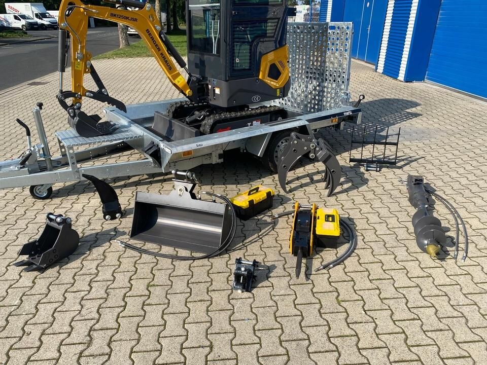 Mini pelle Minibagger BK1250KJSR + Tieflader + Zubehör *INKL.19% MWST*BERGER KRAUS*VERSTELLFAHRWERK* KUBOTA*SOFORT!* Minibagger BK1250KJSR + Tieflader + Zubehör *INKL.19% MWST*BERGER KRAUS*VERSTELLFAHRWERK* KUBOTA*SOFORT!*- Photo 3