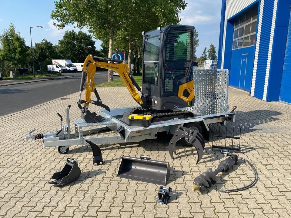 Mini pelle Minibagger BK1250KJSR + Tieflader + Zubehör *INKL.19% MWST*BERGER KRAUS*VERSTELLFAHRWERK* KUBOTA*SOFORT!* Minibagger BK1250KJSR + Tieflader + Zubehör *INKL.19% MWST*BERGER KRAUS*VERSTELLFAHRWERK* KUBOTA*SOFORT!*- Photo 2