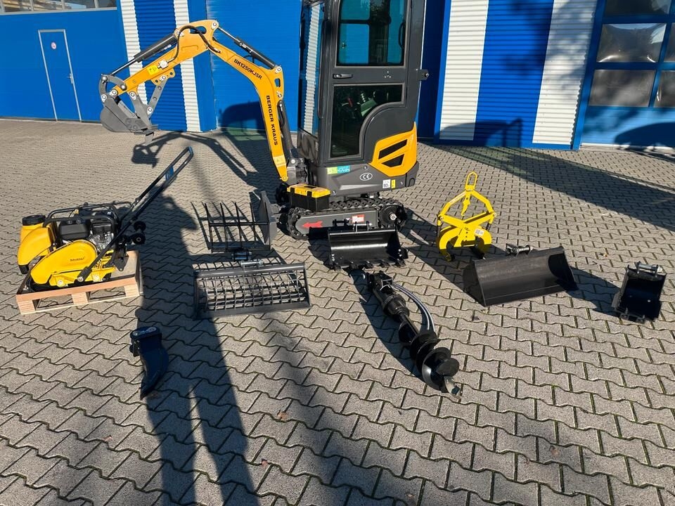 Mini pelle Minibagger BK1250KJSR + Rüttelplatte + Kleines Zubehörpaket *INKL.19% MWST*BERGER KRAUS*KUBOTA*VERSTELLFAHRWERK*SOFORT!*- Photo 3