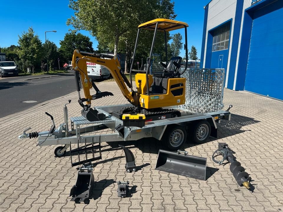 Minibagger Minibagger BK900A + Tieflader + Zubehör *INKL.19% MWST*BERGER KRAUS*SOFORT!* Minibagger BK900A + Tieflader + Zubehör *INKL.19% MWST*BERGER KRAUS*SOFORT!*- Photo 2