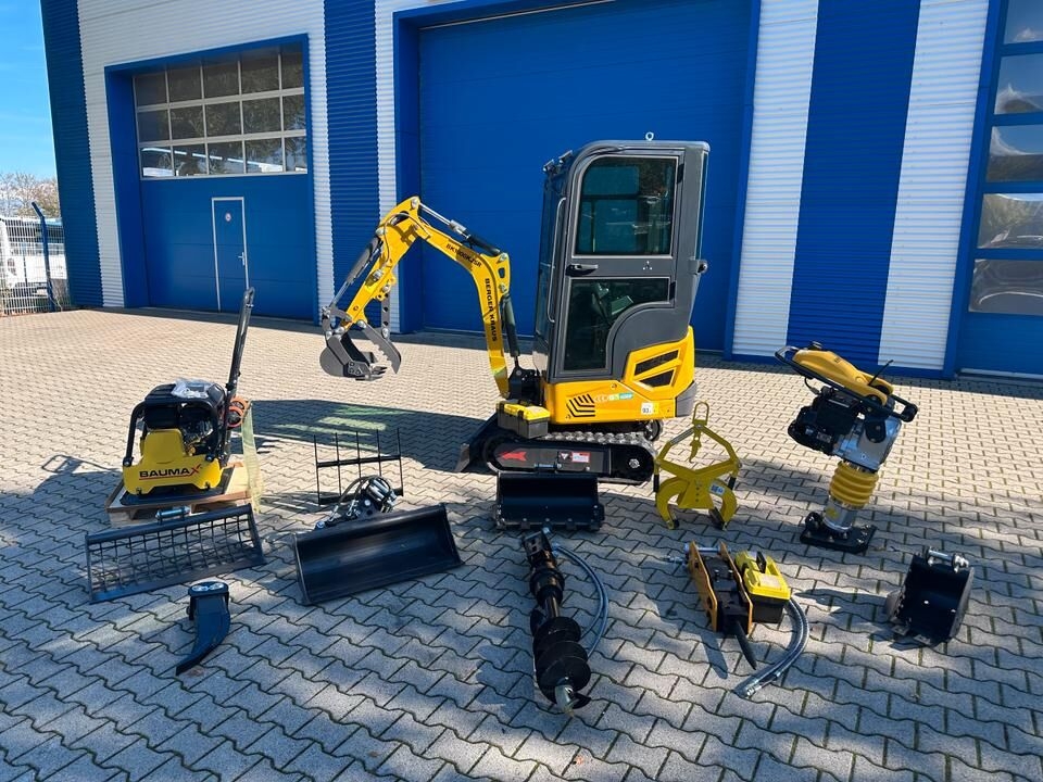 Minibagger Minibagger BK1000KJSR + Rüttelplatte + Stampfer + Großes Zubehörpaket *INKL.19% MWST*BERGER KRAUS*VERSTELLFAHRWERK*SOFORT!*- Photo 2