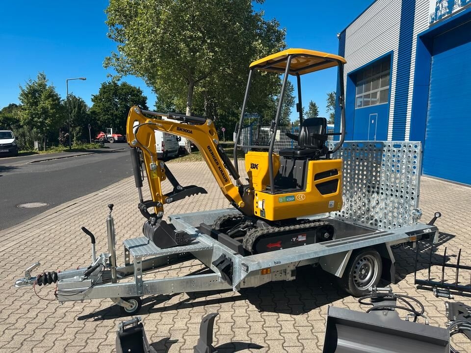 Mini excavator Minibagger BK900A + Tieflader + Zubehör *INKL.19% MWST*BERGER KRAUS*SOFORT* Minibagger BK900A + Tieflader + Zubehör *INKL.19% MWST*BERGER KRAUS*SOFORT*- Photo 3