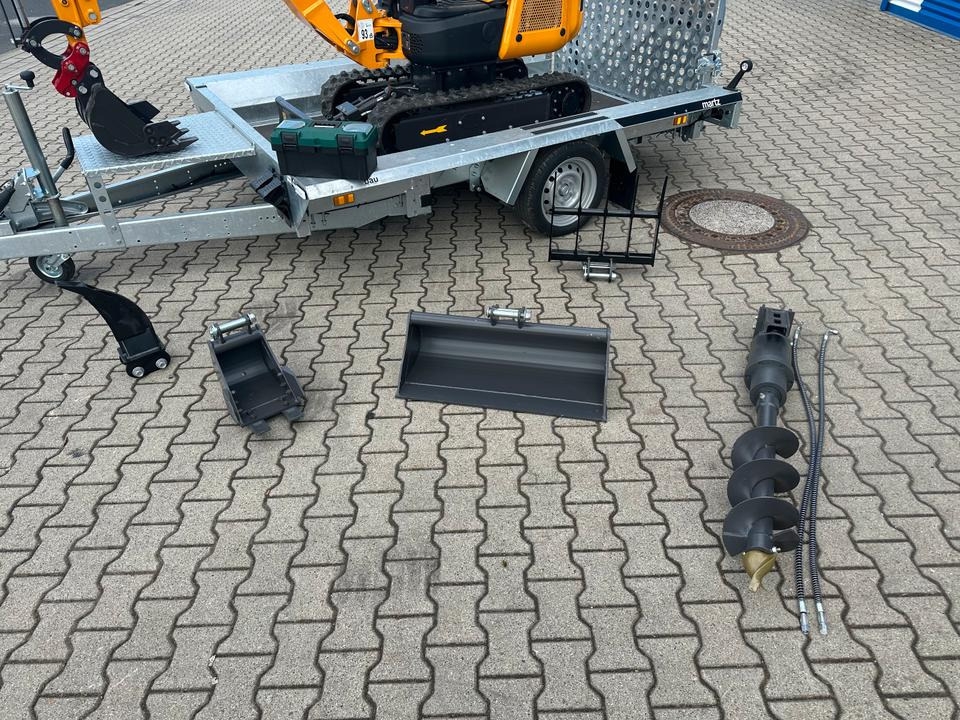 Minigraafmachine Minibagger BK1350JSR + Tieflader + Zubehör *INKL.19% MWST*BERGER KRAUS*VERSTELLFAHRWERK* KUBOTA*SOFORT!* Minibagger BK1350JSR + Tieflader + Zubehör *INKL.19% MWST*BERGER KRAUS*VERSTELLFAHRWERK* KUBOTA*SOFORT!*- Photo 3