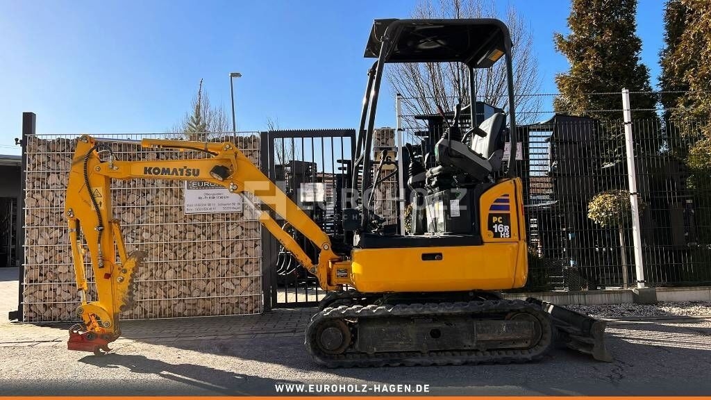 Minigraafmachine Komatsu Minibagger PC 16 R-3HS, Schnellwechsler MS01- Photo 2