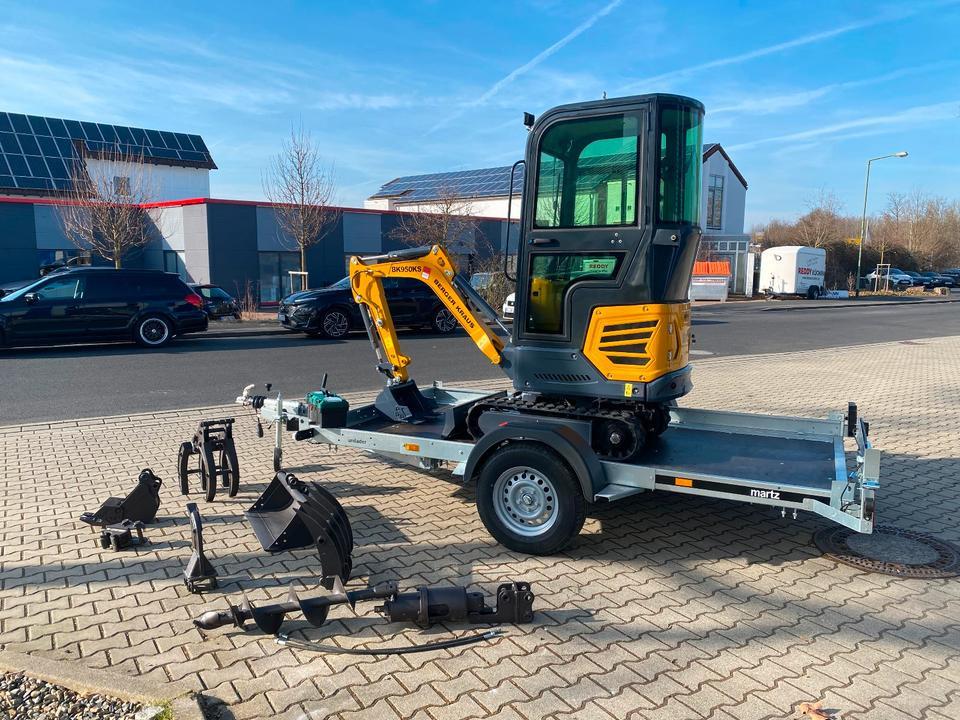 Mini excavator Minibagger BK950KS + Anhänger + Zubehör *INKL.19% MWST*BERGER KRAUS*KABINE*SOFORT!* Minibagger BK950KS + Anhänger + Zubehör *INKL.19% MWST*BERGER KRAUS*KABINE*SOFORT!*- Photo 3