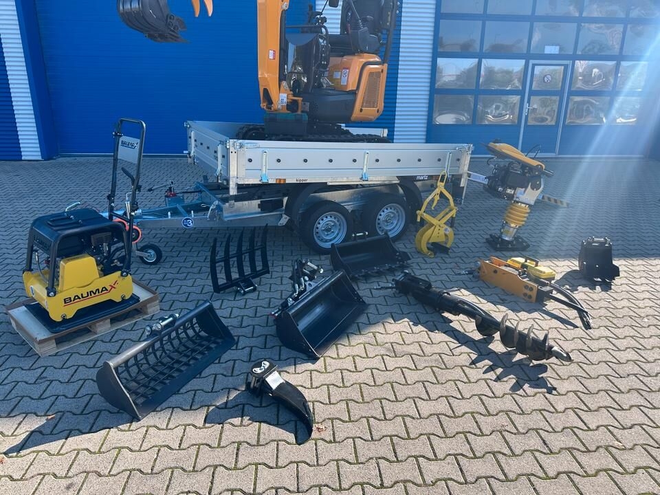 Minibagger Minibagger BK1350JSR + Kippanhänger + Rüttelplatte + Stampfer + Rampen + Zubehör *INKL.19% MWST* BERGER KRAUS*KUBOTA*SOFORT!*- Photo 3
