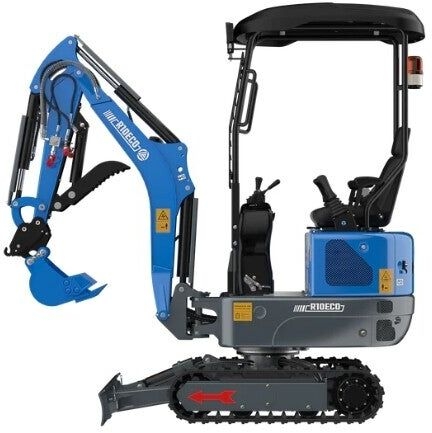 Mini excavator Rippa Minibagger R10 Pro 2-Zylinder Kubota Motor Verstellfahrwerk- Photo 3