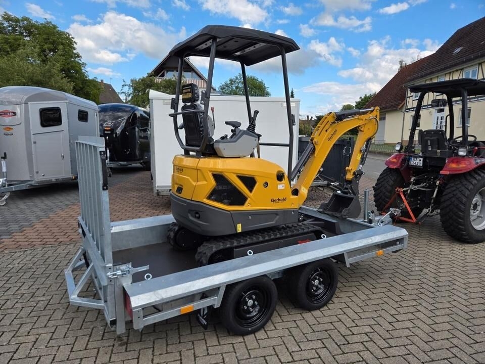 Minibagger Minibagger 1,8t Schnellwechsler Löffelpaket Kabine Anhänger Minibagger 1,8t Schnellwechsler Löffelpaket Kabine Anhänger- Photo 2