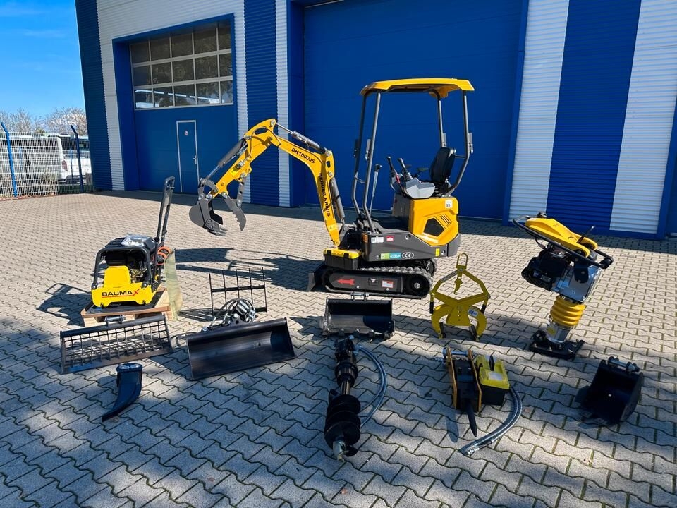 Mini excavator Minibagger BK1000JS + Rüttelplatte + Stampfer + Großes Zubehörpaket *INKL.19% MWST*BERGER KRAUS* SCHWENKARM*SOFORT!*- Photo 2